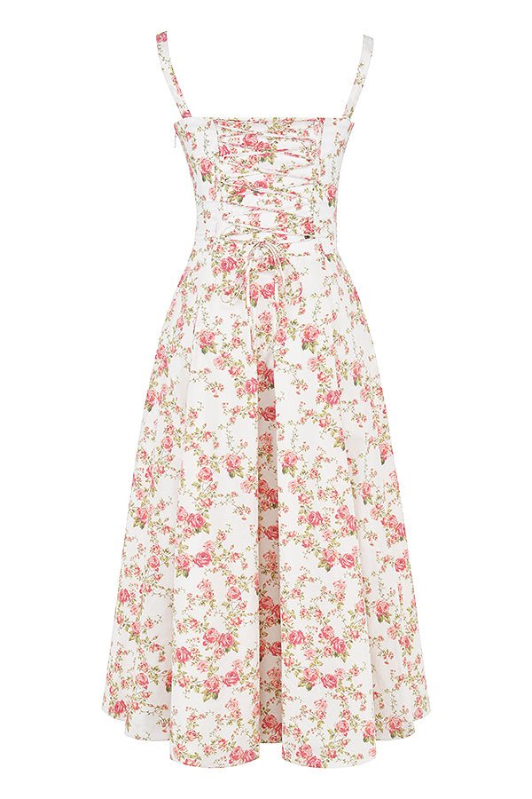 SoftRomance™ Corset Midi Dress