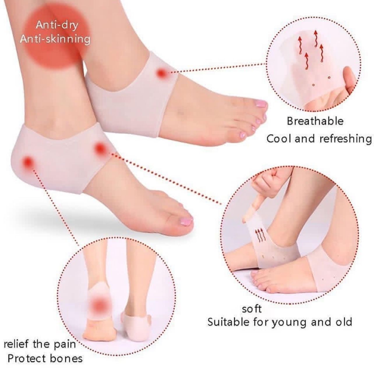HeelRelief™ Gel Cushion Socks