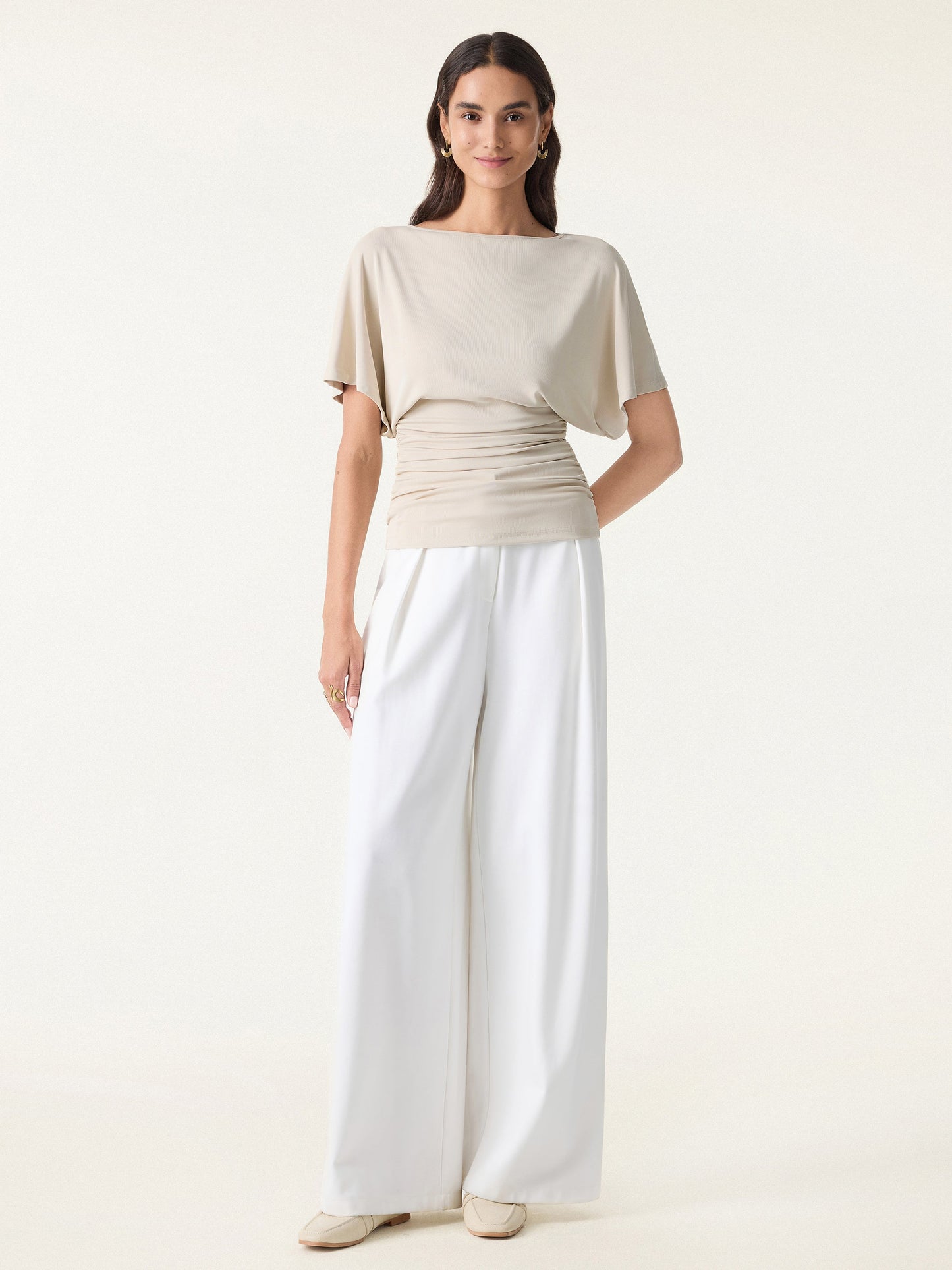 The Sienna Ruched Drape Top