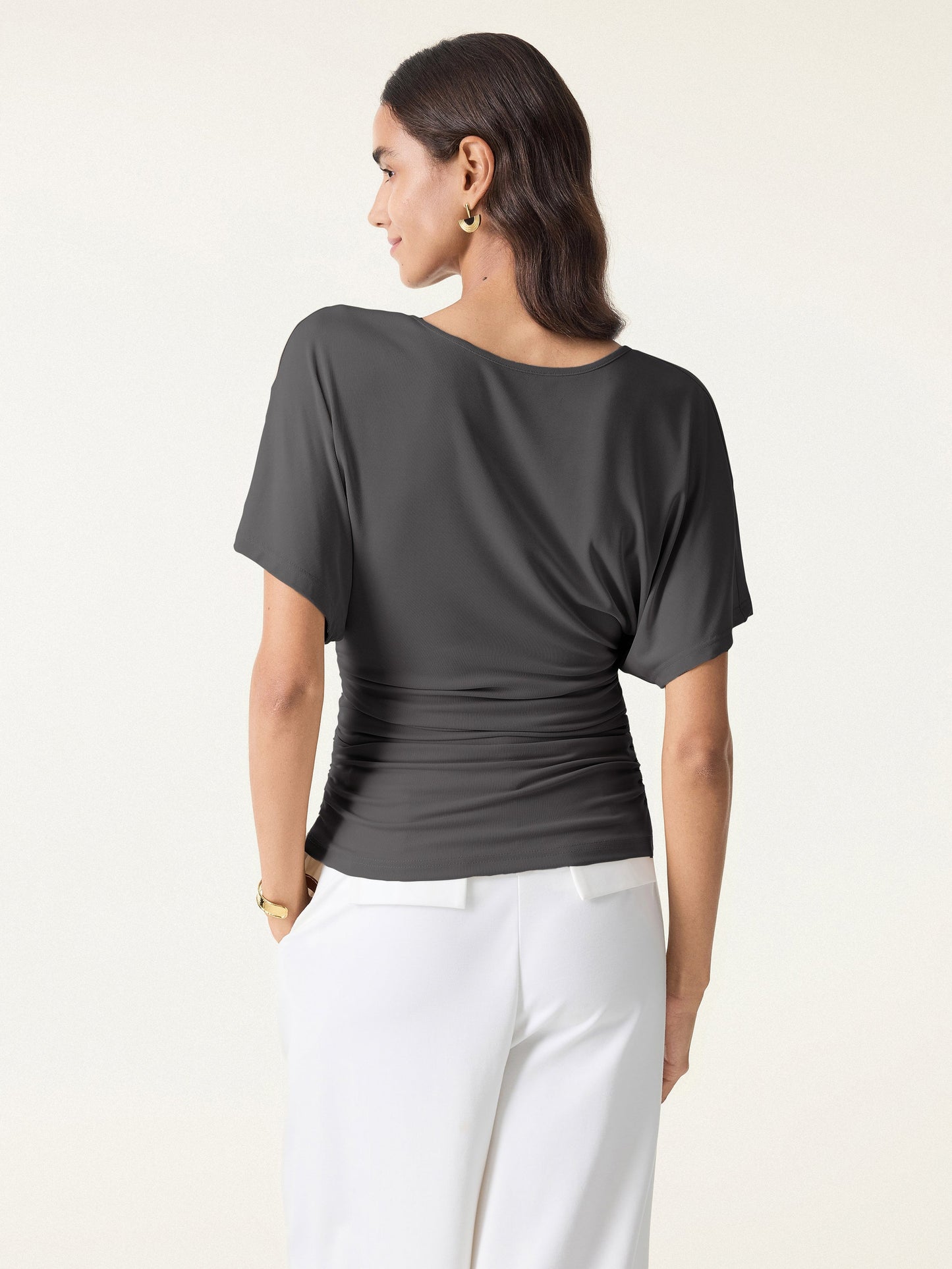 The Sienna Ruched Drape Top