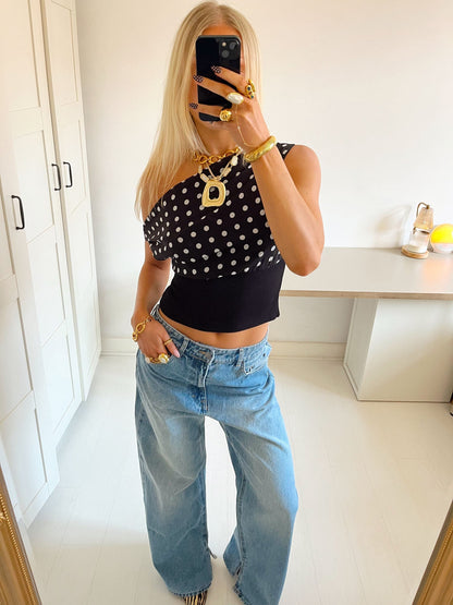 NoirMuse™ - One Shoulder Top