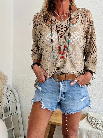 Breezeknit™ Boho Pullover