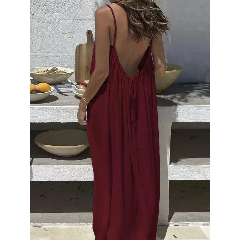 BareBackFlow™ Maxi Dress