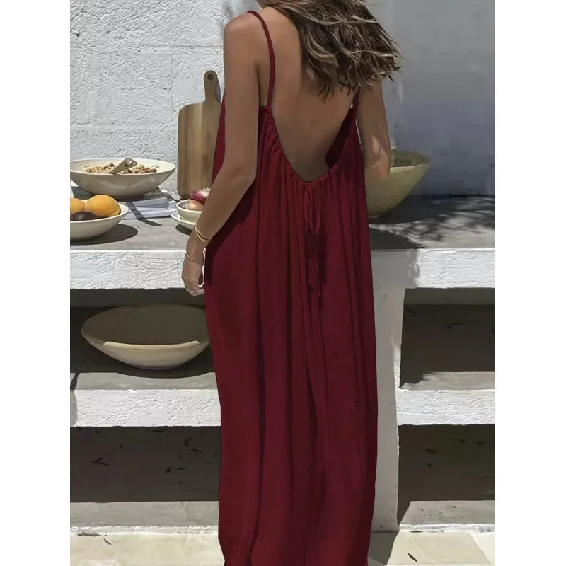 BareBackFlow™ Maxi Dress