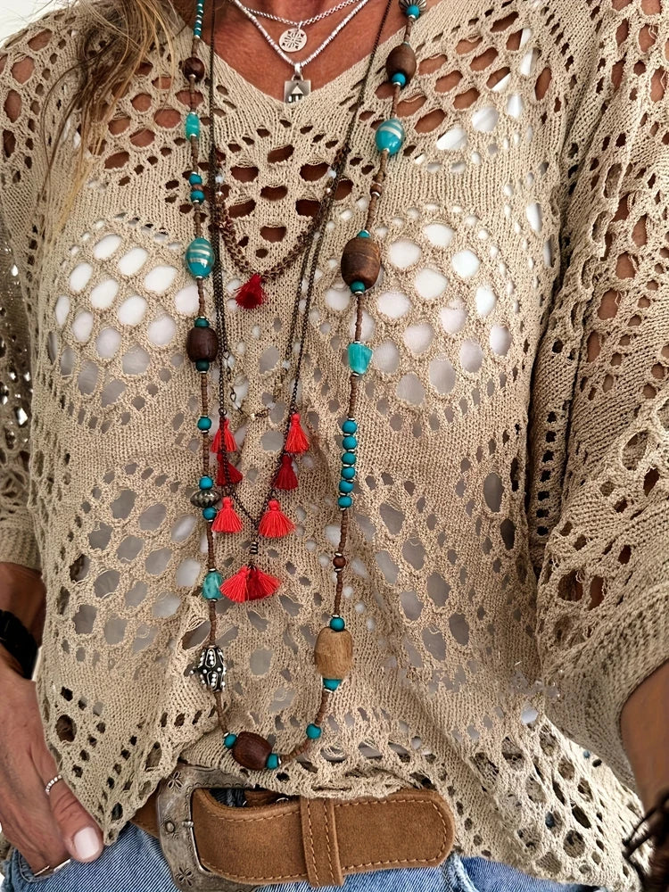 Breezeknit™ Boho Pullover
