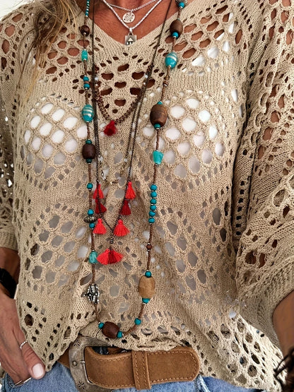 Breezeknit™ Boho Pullover