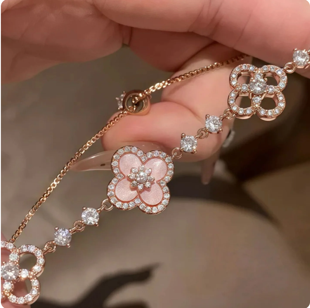 Diamond Clover Bracelet (95% OFF TODAY)