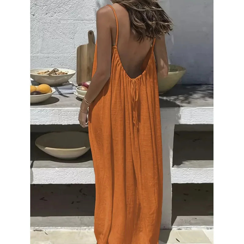 BareBackFlow™ Maxi Dress