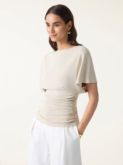 The Sienna Ruched Drape Top