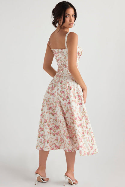 SoftRomance™ Corset Midi Dress