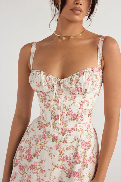 SoftRomance™ Corset Midi Dress