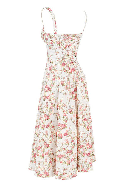 SoftRomance™ Corset Midi Dress