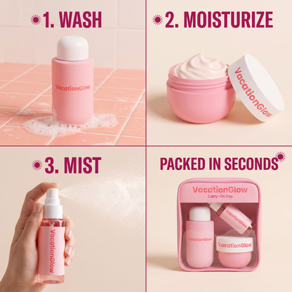 VacationGlow Carry-On Trio